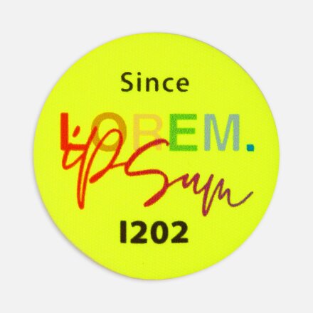 Наклейка тканевая Lunga Round, M, желтый неон Наклейка тканевая Lunga Round, M, желтый неон