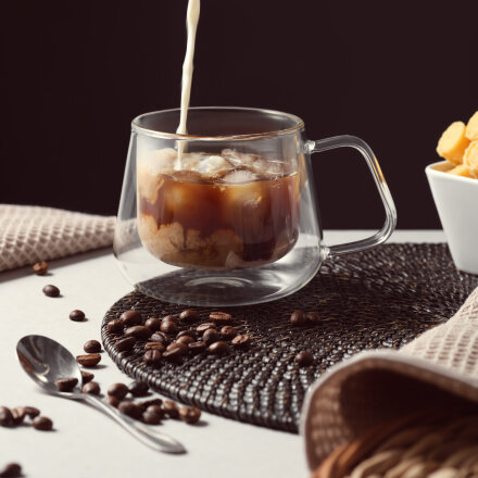 Кружка стеклянная с двойными стенками Dolce Кружка стеклянная с двойными стенками Dolce