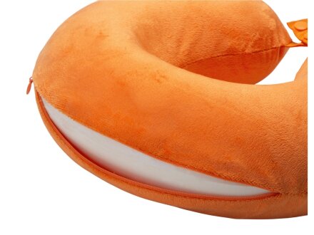 Подушка Basic из микрофибры с эффектом памяти U-shape, оранжевый NEW Подушка Basic из микрофибры с эффектом памяти U-shape, оранжевый NEW