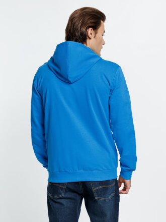 Толстовка на молнии с капюшоном Siverga 2.0, бирюзовая Толстовка на молнии с капюшоном Siverga 2.0, бирюзовая