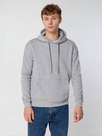 Толстовка с капюшоном Unit Kirenga Heavy, серый меланж Толстовка с капюшоном Unit Kirenga Heavy, серый меланж