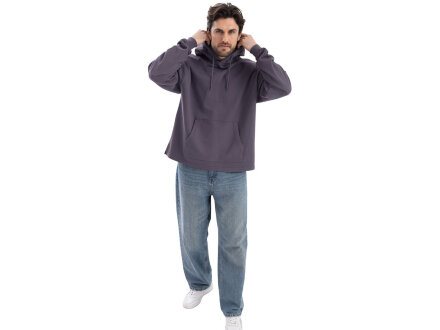 Худи оверсайз Alpha.01 унисекс, темно-серый