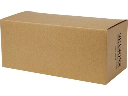 Стеклянный стакан Manti объемом 250 мл с двойными стенками и подставкой из бамбука, 2 шт. , natural