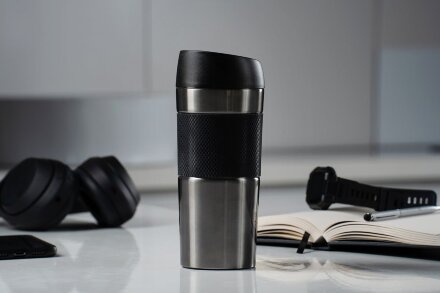 Термостакан Solingen Grip, серо-стальной Термостакан Solingen Grip, серо-стальной