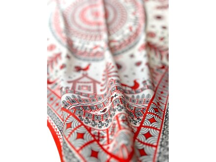 Платок Мезенская роспись Платок Мезенская роспись