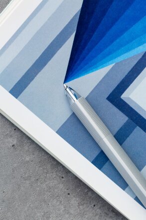 Ручка шариковая PF One, серебристая Ручка шариковая PF One, серебристая