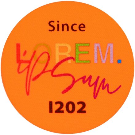 Наклейка тканевая Lunga Round, M, оранжевый неон Наклейка тканевая Lunga Round, M, оранжевый неон