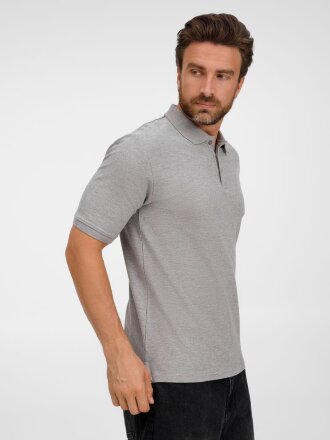 Рубашка поло унисекс Upswing, серый меланж Рубашка поло унисекс Upswing, серый меланж