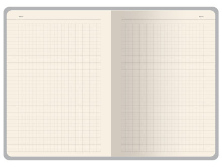 Бизнес-тетрадь А5 Pragmatic Contrast, 40 листов в клетку, белый с салатовым срезом