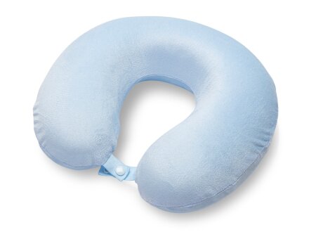 Подушка Basic из микрофибры с эффектом памяти U-shape, небесно голубой NEW Подушка Basic из микрофибры с эффектом памяти U-shape, небесно голубой NEW
