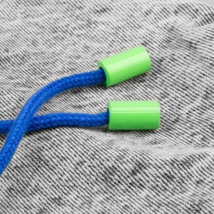 Пара наконечников для шнурка Tizzle, зеленый неон Пара наконечников для шнурка Tizzle, зеленый неон