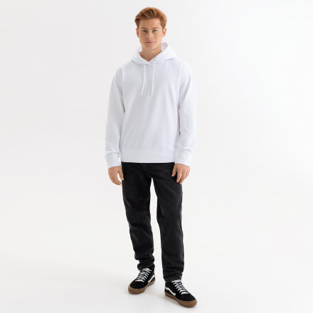 Худи с капюшоном, унисекс ALEX белый Худи с капюшоном, унисекс ALEX белый