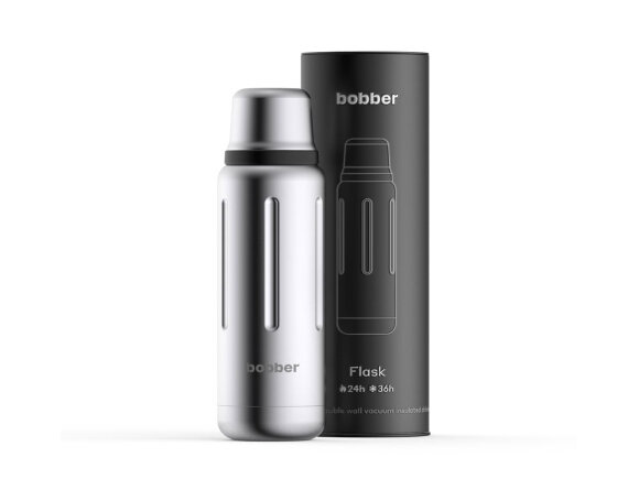 Термос для напитков, вакуумный, бытовой, тм bobber. Объем 0.47 литра. Артикул Flask-470 Matte с нанесением логотипа