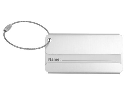 Бирка для багажа Discovery, серебристый Бирка для багажа Discovery, серебристый