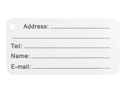 Бирка для багажа Discovery, серебристый Бирка для багажа Discovery, серебристый