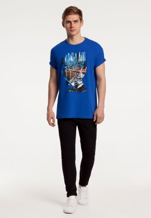 Футболка Moscow Boy, ярко-синяя Футболка Moscow Boy, ярко-синяя