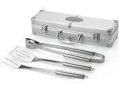 Набор для барбекю в кейсе: лопатка, щипцы, вилка Salvy Набор для барбекю в кейсе: лопатка, щипцы, вилка Salvy