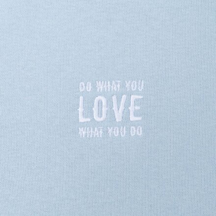 Худи с вышивкой женское Do Love, серо-голубое Худи с вышивкой женское Do Love, серо-голубое