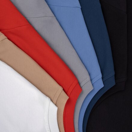 Футболка оверсайз с двойным рукавом Kosmos, красная Футболка оверсайз с двойным рукавом Kosmos, красная