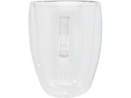 Стеклянный стакан Manti объемом 350 мл с двойными стенками и подставкой из бамбука, 2 шт. , natural Стеклянный стакан Manti объемом 350 мл с двойными стенками и подставкой из бамбука, 2 шт. , natural