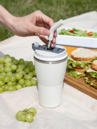 Термостакан Sapporo без логотипа, белый Термостакан Sapporo без логотипа, белый