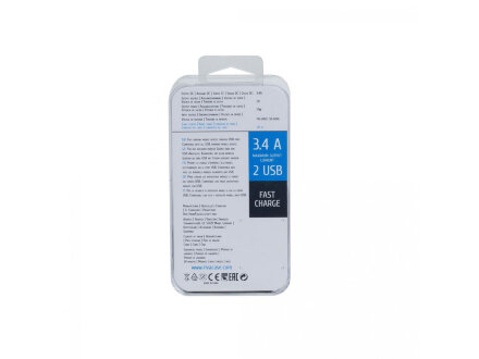 Сетевое зарядное устройство VA4123, прозрачный Сетевое зарядное устройство VA4123, прозрачный