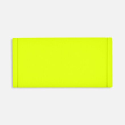 Лейбл из ПВХ Dzeta, XS, желтый неон