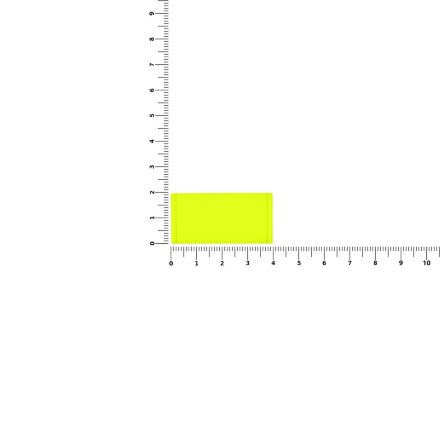 Лейбл из ПВХ Dzeta, XS, желтый неон