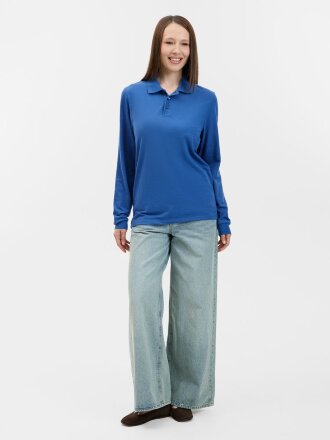 Рубашка поло с длинным рукавом Prime LSL, ярко-синяя (royal) Рубашка поло с длинным рукавом Prime LSL, ярко-синяя (royal)