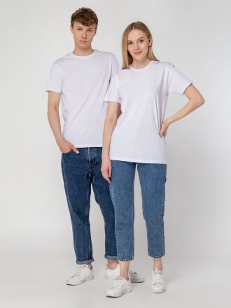 Футболка унисекс T-Bolka 160, белая Футболка унисекс T-Bolka 160, белая