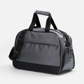 Спортивная сумка Atlantes, светло-серая с черным Спортивная сумка Atlantes, светло-серая с черным