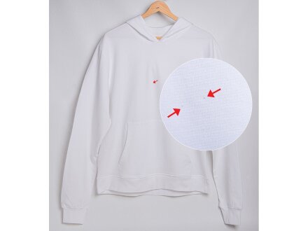 Худи Warsaw, футер 220гр, белый Худи Warsaw, футер 220гр, белый