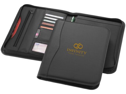 Папка A4 Ebony на молнии, черный Папка A4 Ebony на молнии, черный