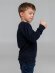 Свитшот детский Toima Kids, темно-синий с нанесением логотипа