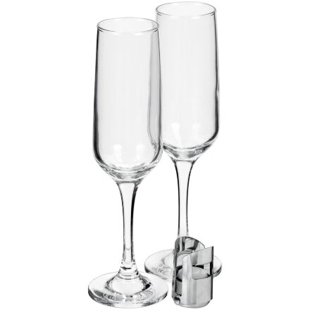 Набор для шампанского Isabella, в черной упаковке Набор для шампанского Isabella, в черной упаковке