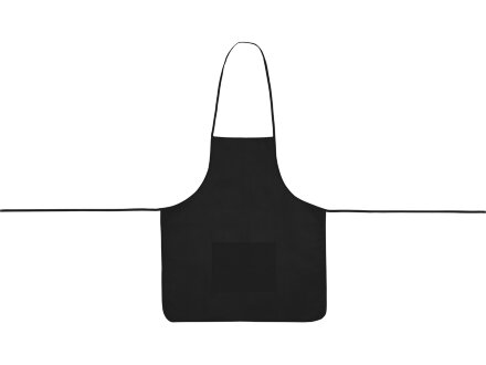 Фартук, черный, плотность 80г/м2 Фартук, черный, плотность 80г/м2