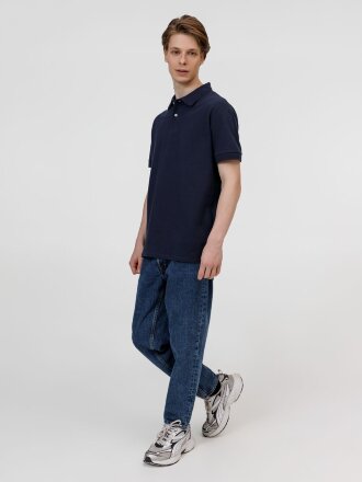 Рубашка поло унисекс Pacific, кобальт (темно-синяя) Рубашка поло унисекс Pacific, кобальт (темно-синяя)