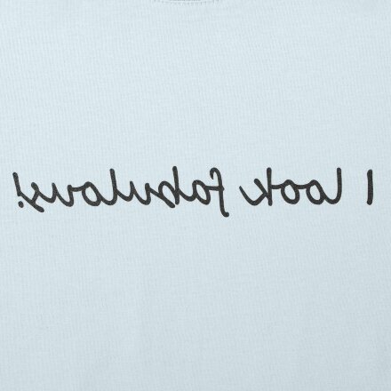 Футболка женская I Look Fabulous, голубая Футболка женская I Look Fabulous, голубая