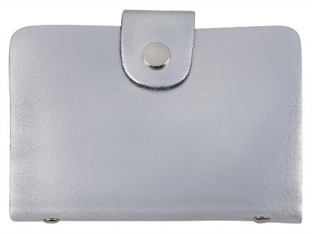 Визитница на 26 визиток, серебристая Визитница на 26 визиток, серебристая