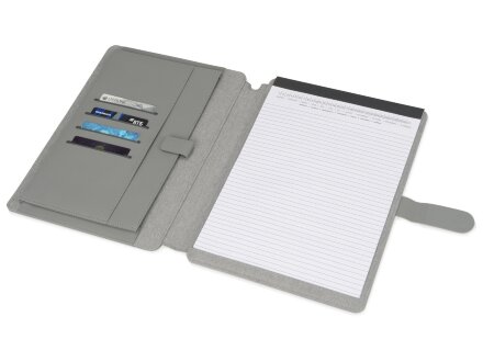 Папка для документов Kadeo с блокнотом, светло-серый Папка для документов Kadeo с блокнотом, светло-серый