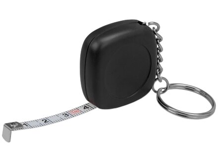 Брелок-рулетка 1м Block, черный Брелок-рулетка 1м Block, черный