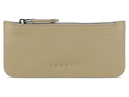 Кошелёк женский BUGATTI Elsa с ключницей, с RFID, песочного цвета, кожа/полиэстер, 18,7х3х10 см Кошелёк женский BUGATTI Elsa с ключницей, с RFID, песочного цвета, кожа/полиэстер, 18,7х3х10 см