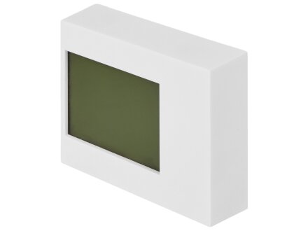 Настольные электронные мультифункциональные часы Rotatio с подсветкой, белый Настольные электронные мультифункциональные часы Rotatio с подсветкой, белый