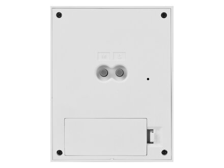 Настольные электронные мультифункциональные часы Rotatio с подсветкой, белый Настольные электронные мультифункциональные часы Rotatio с подсветкой, белый