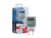 Сетевое зарядное устройство VA4125 с кабелем MFi Lightning, прозрачный Сетевое зарядное устройство VA4125 с кабелем MFi Lightning, прозрачный