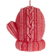 Свеча Kniteam, варежка, красная Свеча Kniteam, варежка, красная