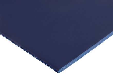 Бизнес-тетрадь А5 Pragmatic Contrast, 40 листов в клетку, темно-синий с синим срезом