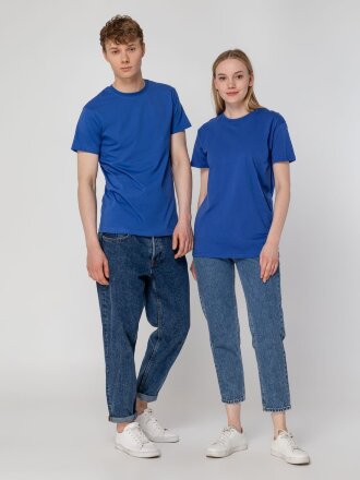 Футболка унисекс T-Bolka 160, ярко-синяя Футболка унисекс T-Bolka 160, ярко-синяя