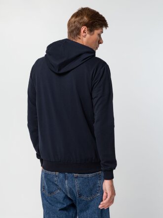 Толстовка на молнии с капюшоном Siverga 2.0, темно-синяя Толстовка на молнии с капюшоном Siverga 2.0, темно-синяя