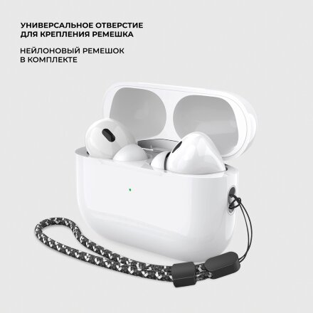 Беспроводные наушники с микрофоном Air Pro 2 ANC, TWS, BT 5.3, 300 мАч, ANC, QI, белый, Deppa
